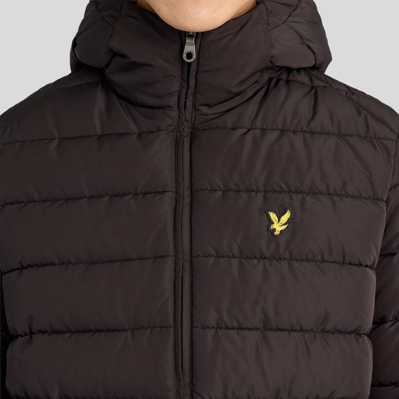 Lyle & Scott foret jakke med hætte sort