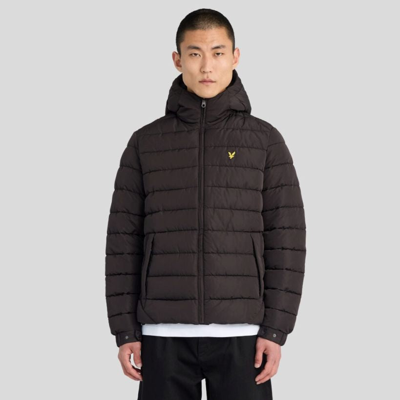 Lyle & Scott foret jakke med hætte sort