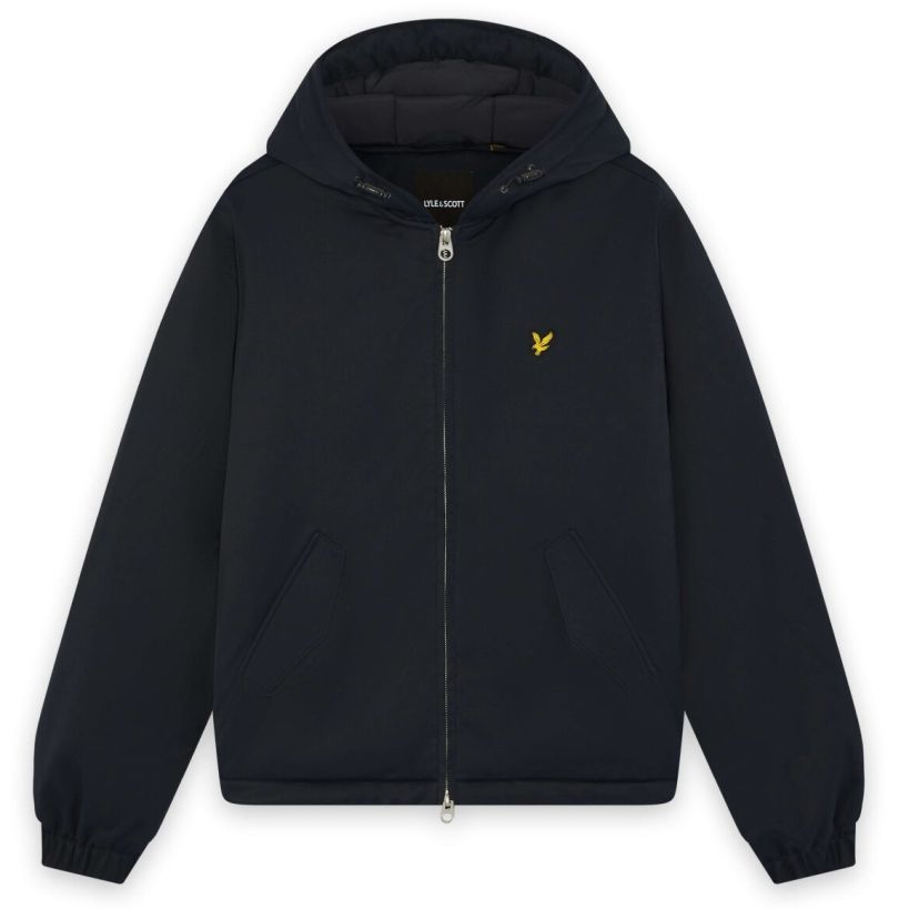 Lyle & Scott vatteret lynlåsjakke marineblå