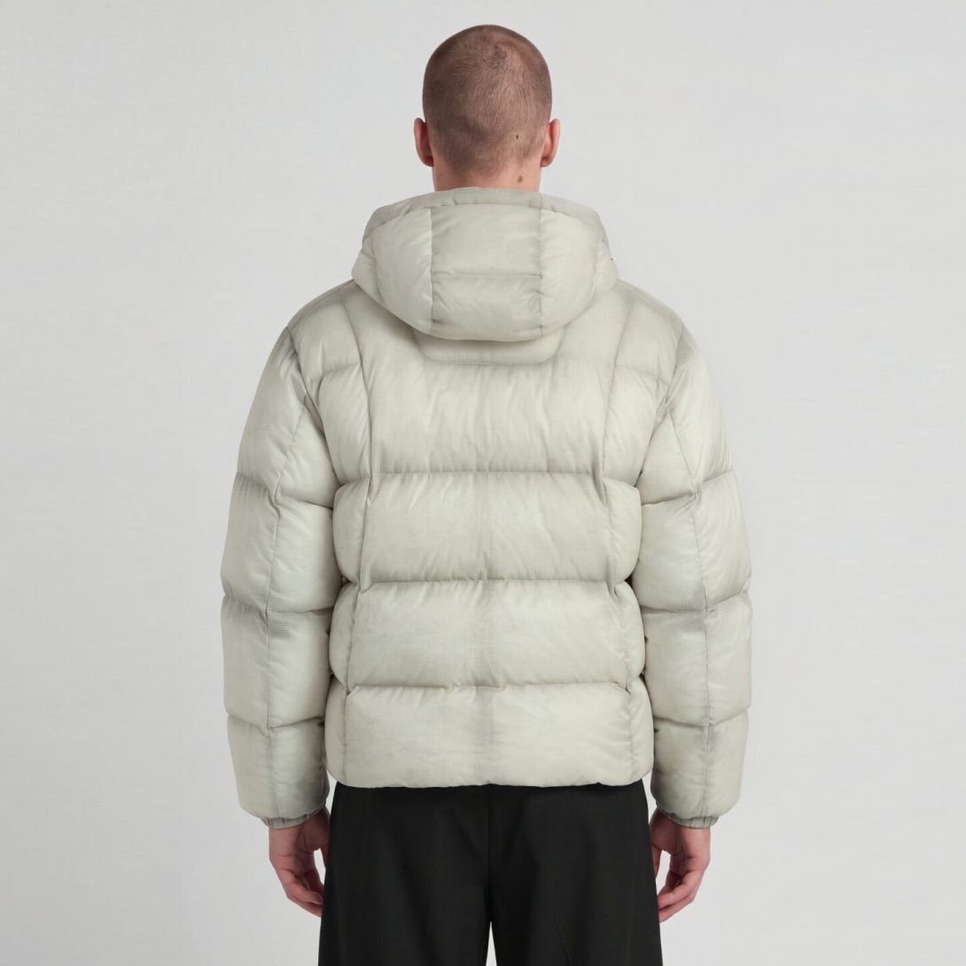 Lyle & Scott Translucent Puffer Off White