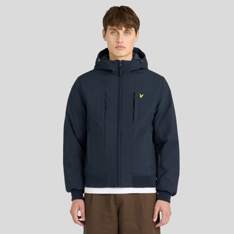 Lyle & Scott vatteret softshell-jakke navy