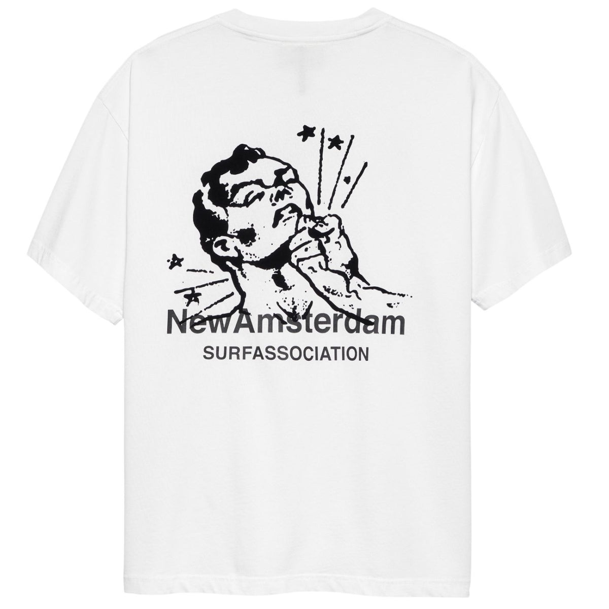 New Amsterdam Surf Association Knocked T-shirt Wit