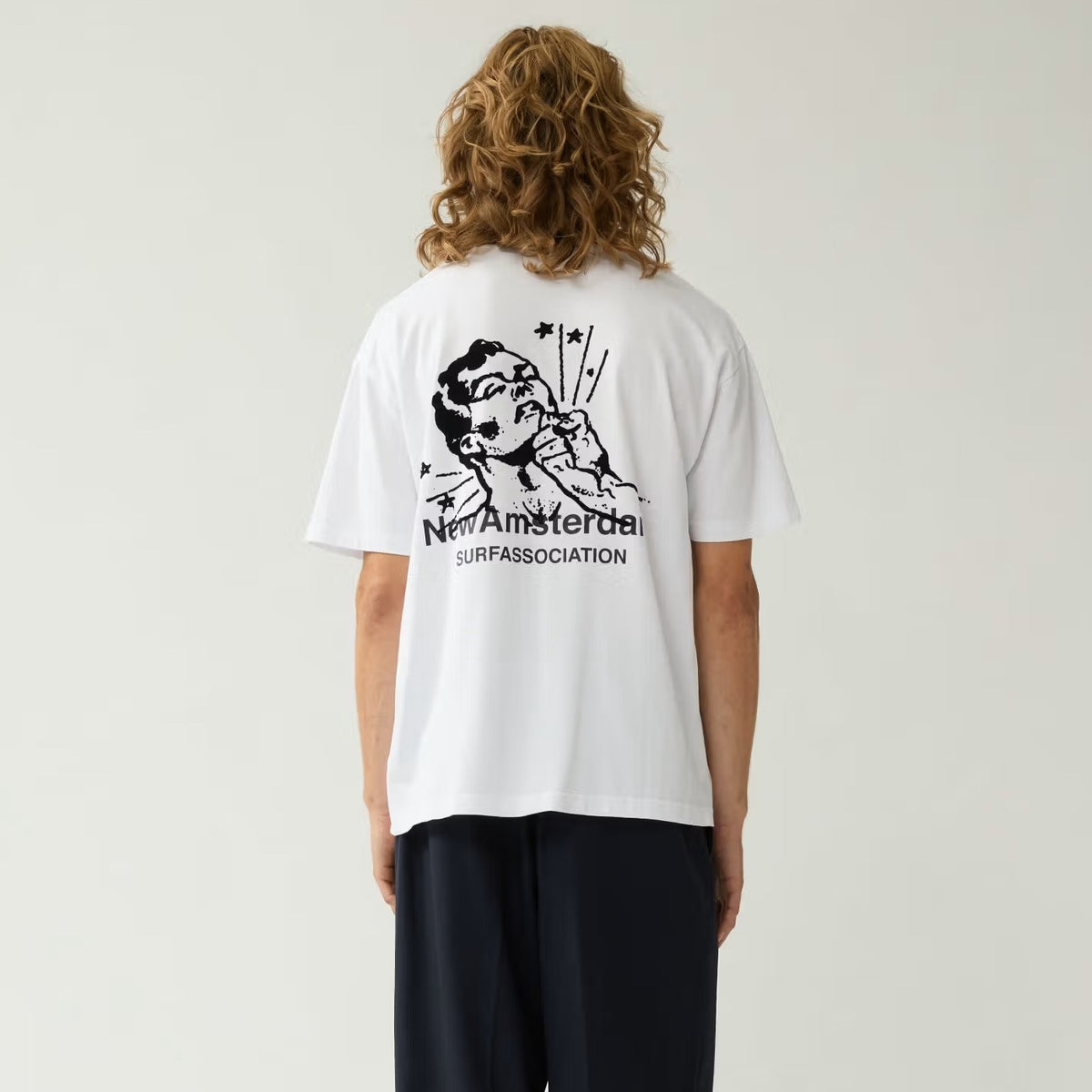 New Amsterdam Surf Association Knocked T-shirt Wit