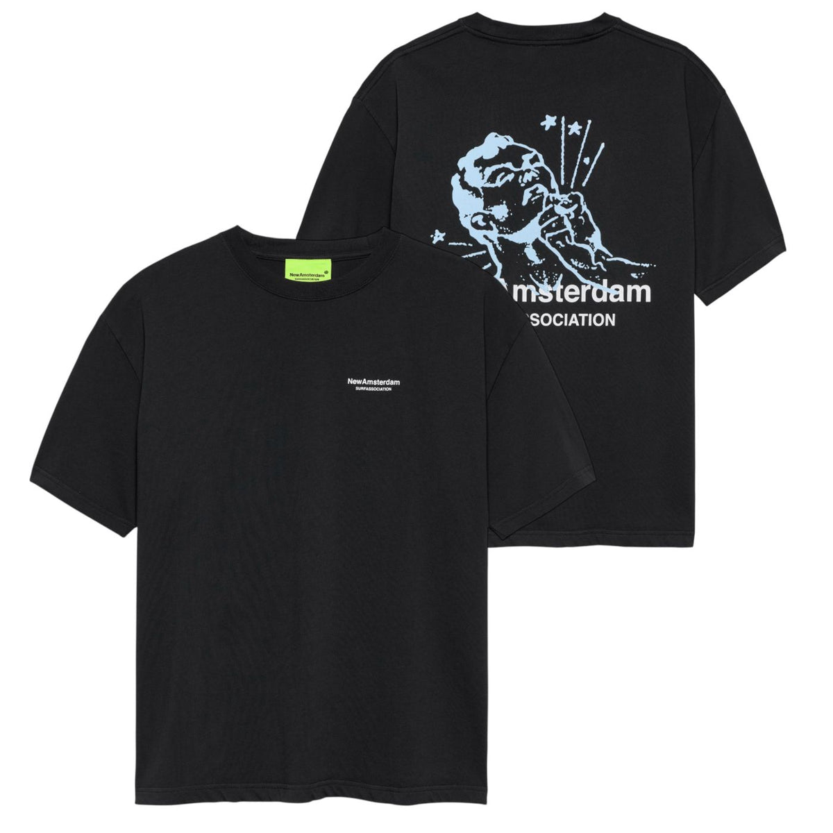 New Amsterdam Surf Association Knocked T-shirt Zwart
