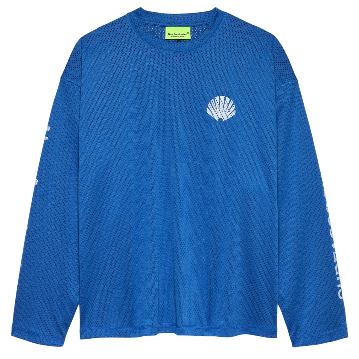 New Amsterdam Surf Association Mesh Logo Longsleeve T-shirt Blauw