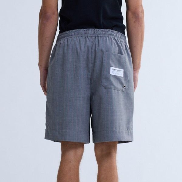 New Amsterdam Surf Association Wool Work Pinstripes Korte Broek Grijs
