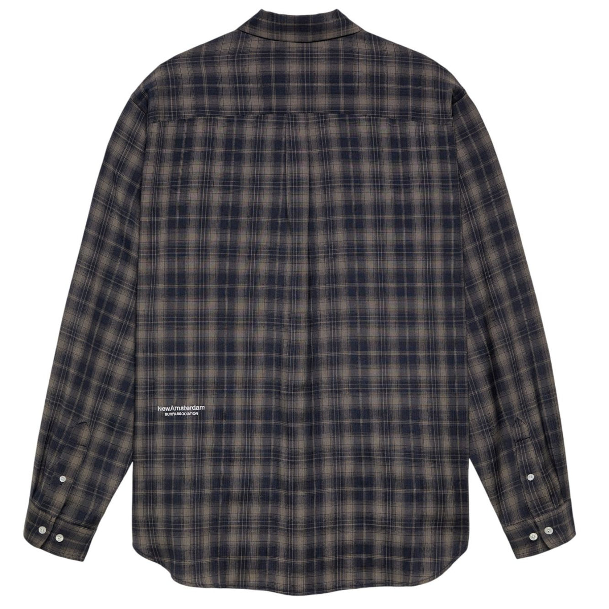 New Amsterdam Surf Association Beach Check Skjorte Navy