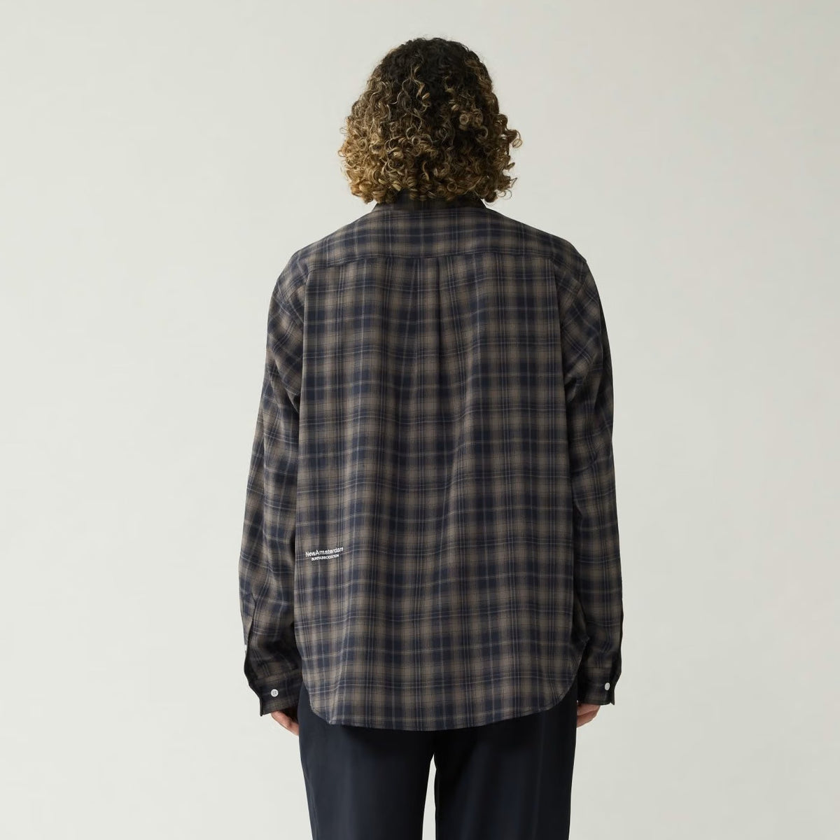 New Amsterdam Surf Association Beach Check Skjorte Navy