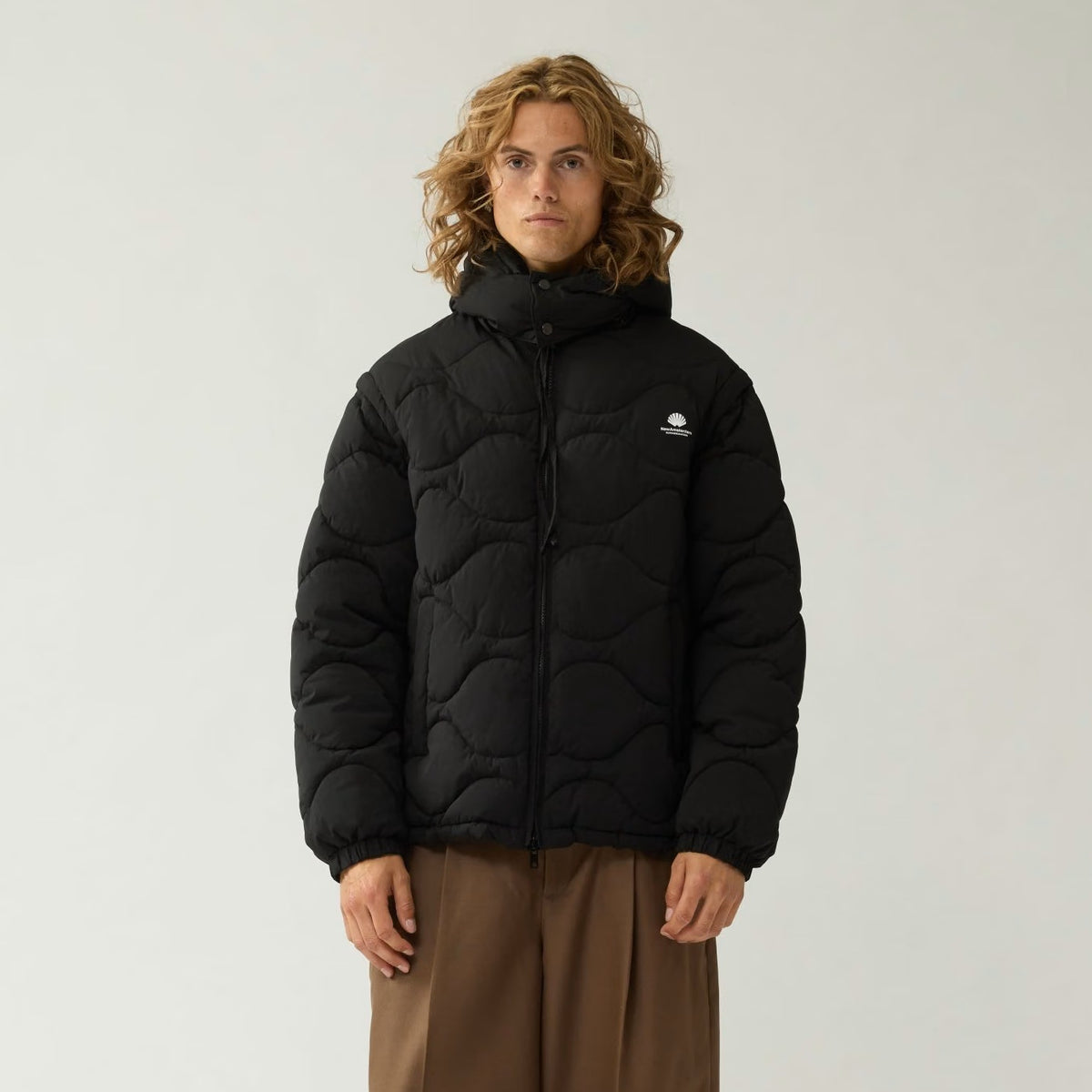 New Amsterdam Surf Association Aftagelig Jakke Sort