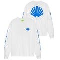 New Amsterdam Surf Association Logo Longsleeve T-shirt Hvid/Blå