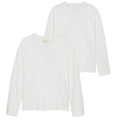 New Amsterdam Surf Association Logo Longsleeve Waffle T-shirt Hvid