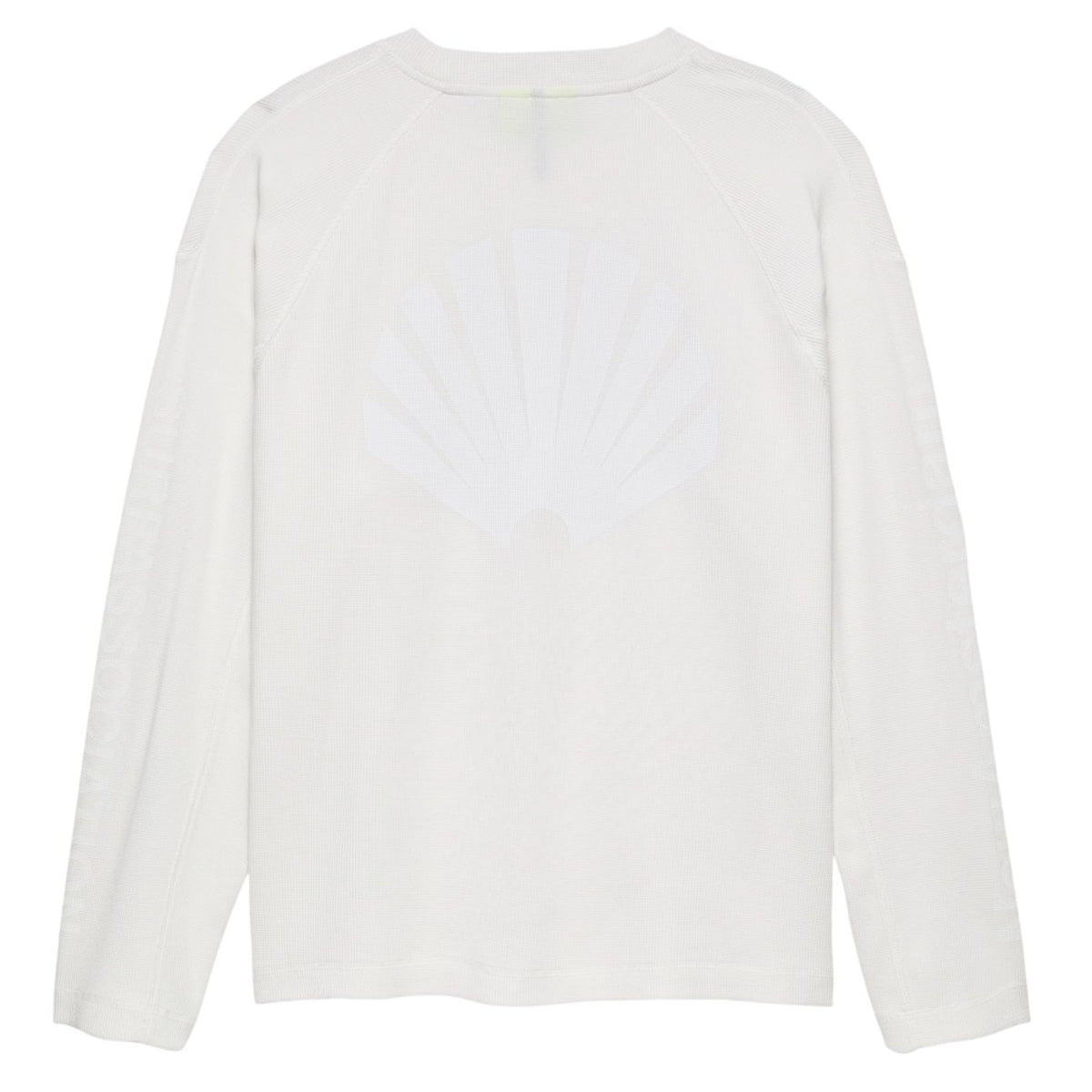 New Amsterdam Surf Association Logo Longsleeve Waffle T-shirt Hvid