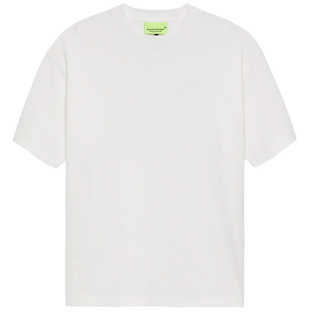 New Amsterdam Surf Association Logo Waffle T-shirt Hvid
