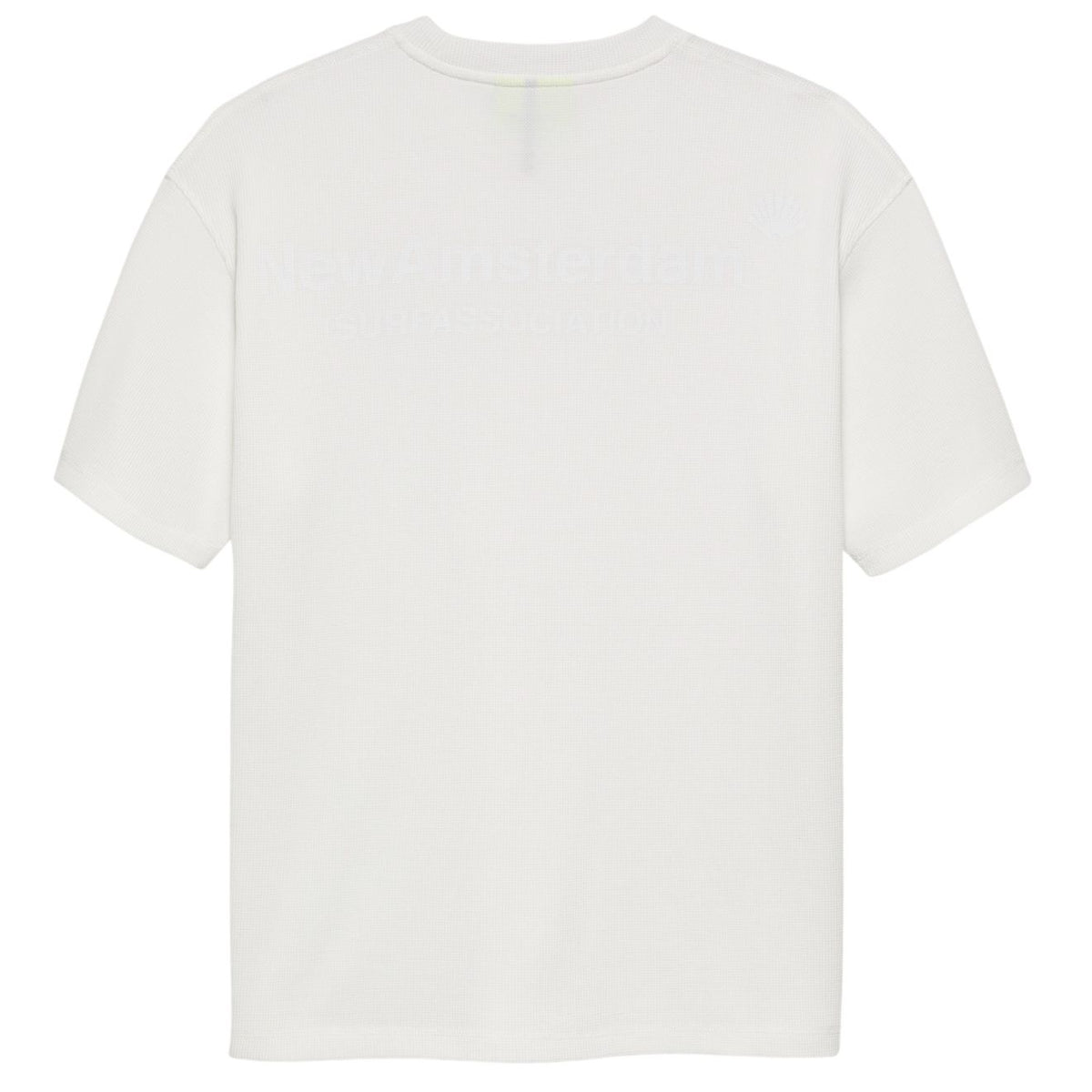 New Amsterdam Surf Association Logo Waffle T-shirt Hvid
