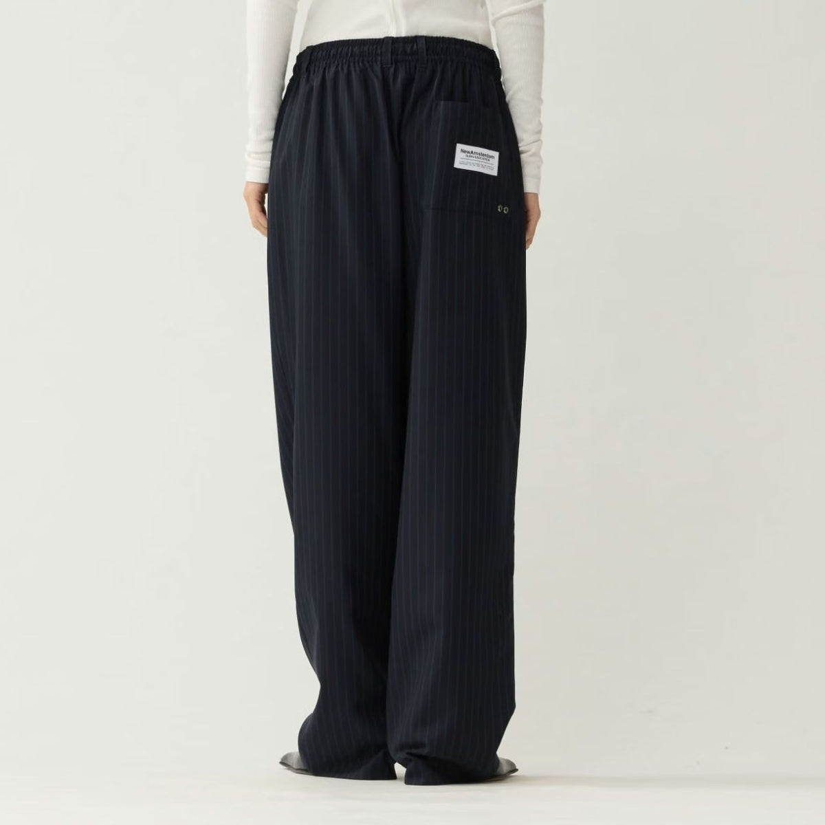 New Amsterdam Surf Association Wool Work Pinstripe Bukser Navy