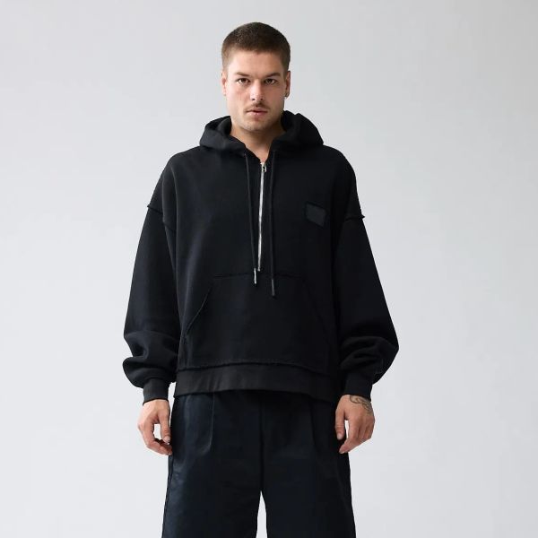 New Amsterdam Surf Association Half Zip Hoodie Zwart
