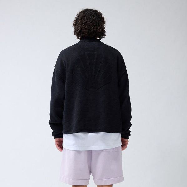 New Amsterdam Surf Association Knitted Cardigan Zwart