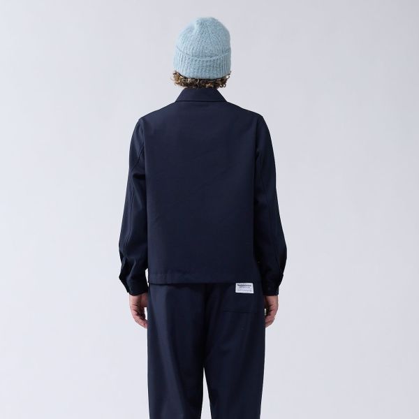 New Amsterdam Surf Association Lined Wool Overshirt Navy