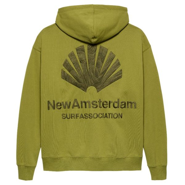New Amsterdam Surf Association Logo Hoodie Donker Groen