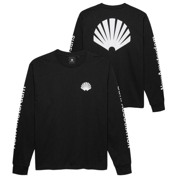 New Amsterdam Surf Association Logo Longsleeve T-shirt Zwart