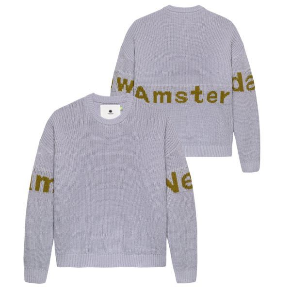 New Amsterdam Surf Association Name Knit Sweater Paars
