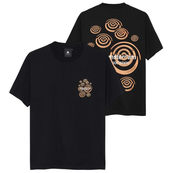 New Amsterdam Surf Association Ripple T-shirt Zwart