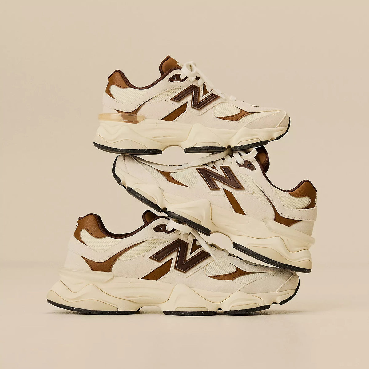 New Balance 9060 Sneaker Hvid/Brun