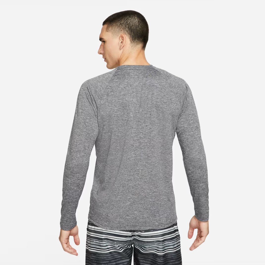 Nike Heathered Hydroguard Longsleeve T-shirt Zwart
