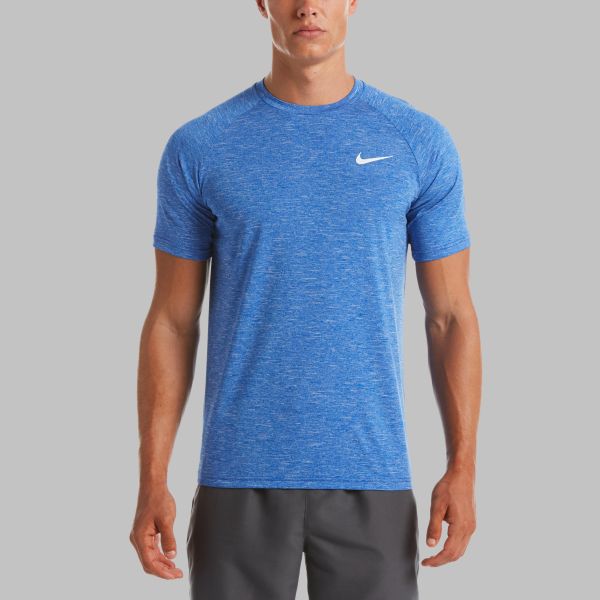 Nike Heathered Hydroguard T-shirt Blauw