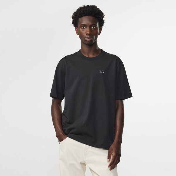 NN.07 Adam Emb T-shirt Zwart