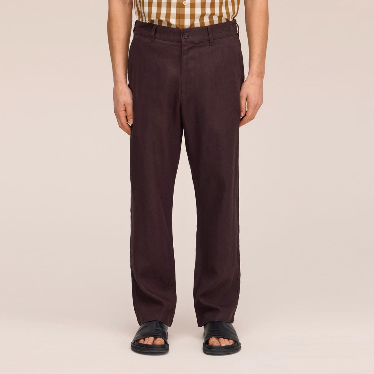 NN.07 Aden Straight Leg Linen Chino Bruin