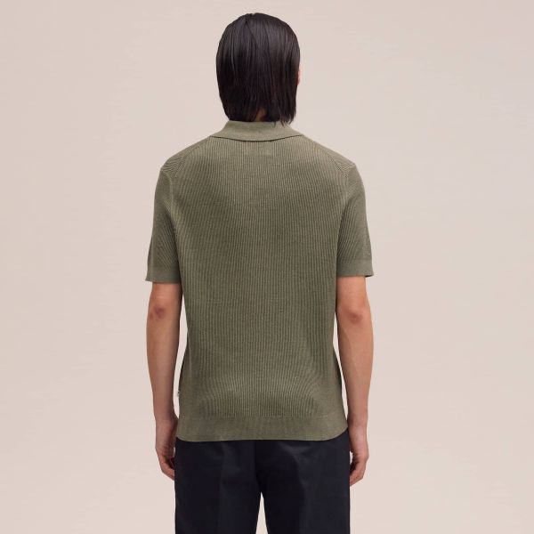 NN.07 Hansie Zip Polo Donker Groen