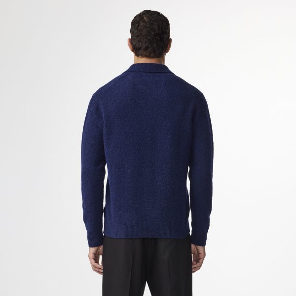 NN.07 Hope Longsleeve Polo Navy