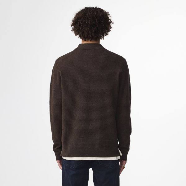 NN.07 Paul Longsleeve Polo Bruin