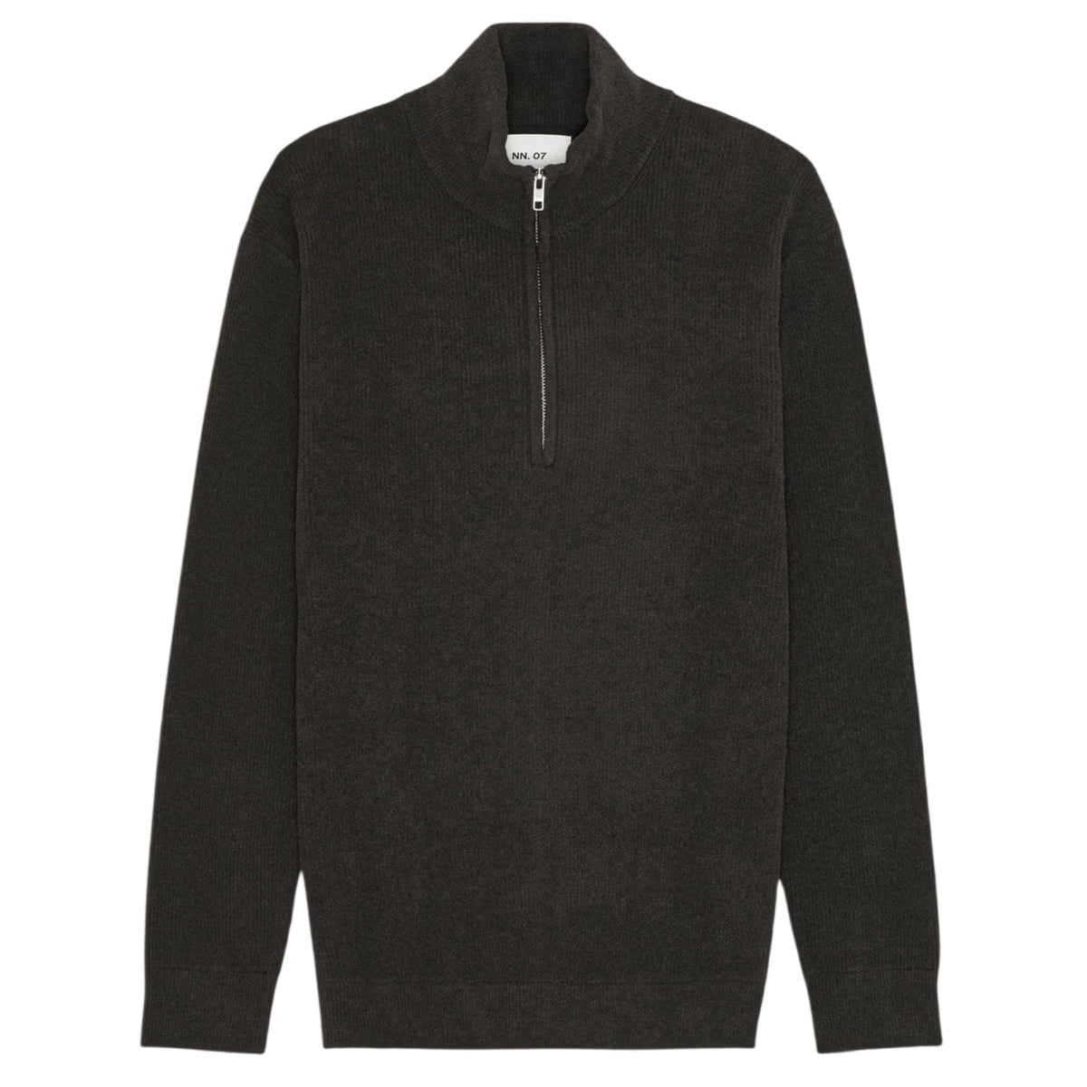 NN.07 Danny Half Zip Sweater Brun