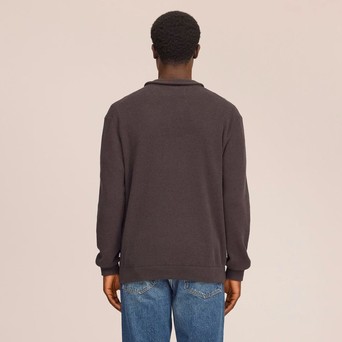 NN.07 Danny Half Zip Sweater Brun