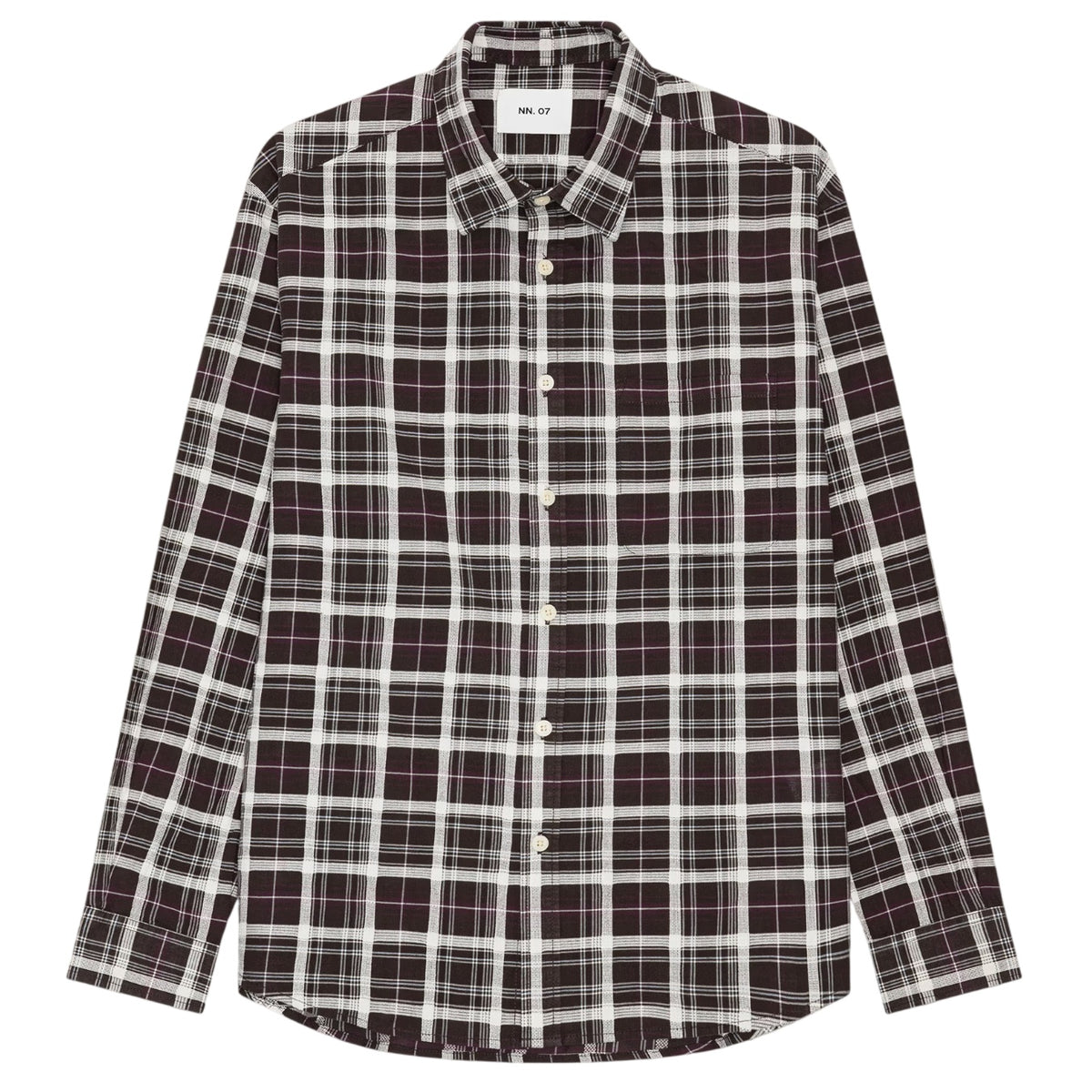 NN.07 Deon Check Skjorte Bordeaux