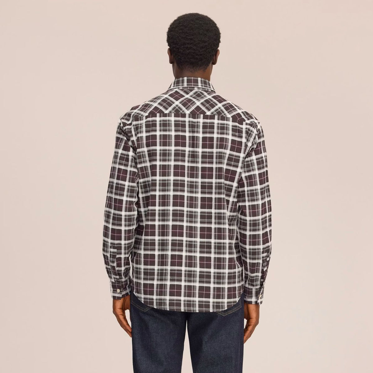 NN.07 Deon Check Skjorte Bordeaux
