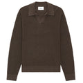 NN.07 Hope Rib langærmet polo brun