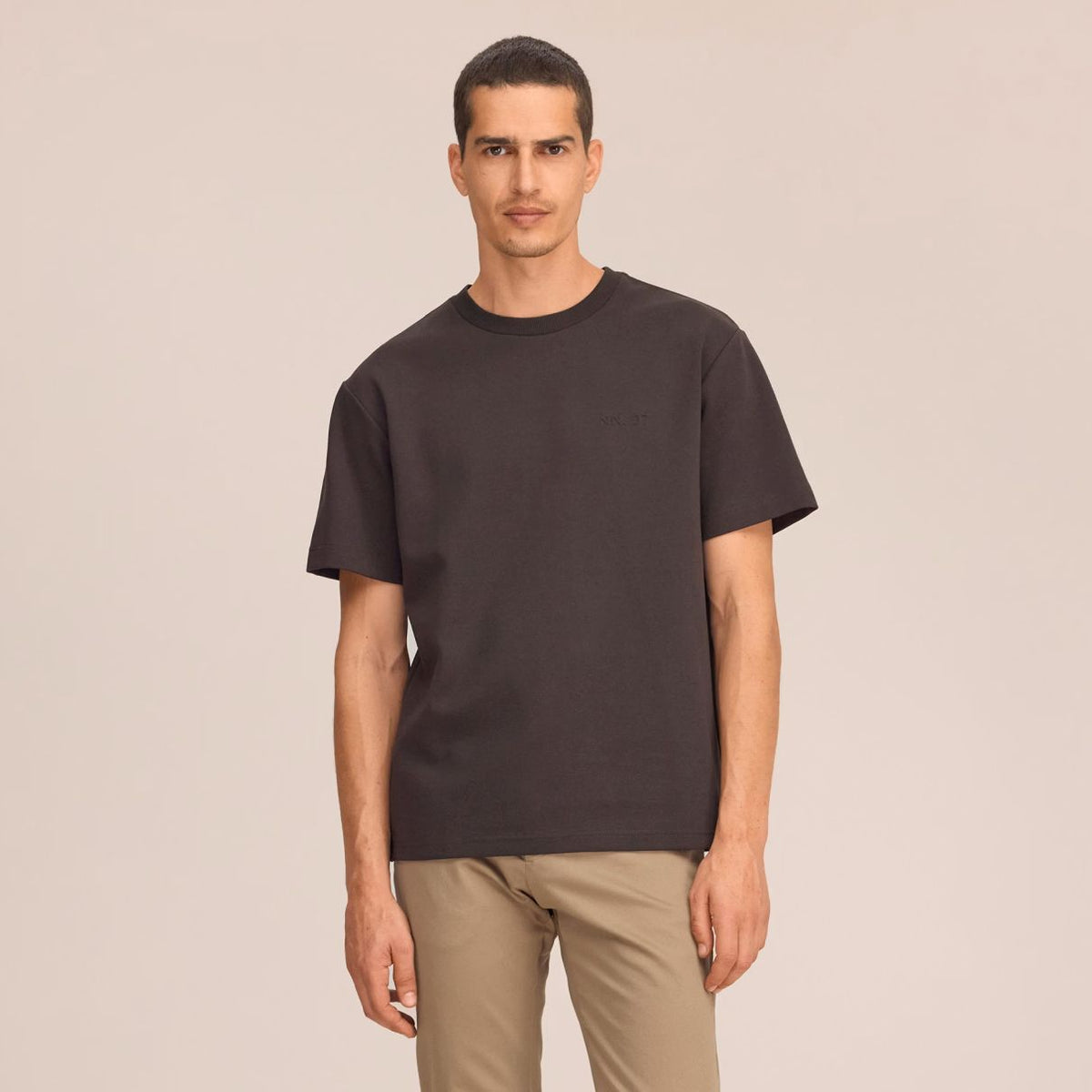 NN.07 Nat Logo T-shirt Brun