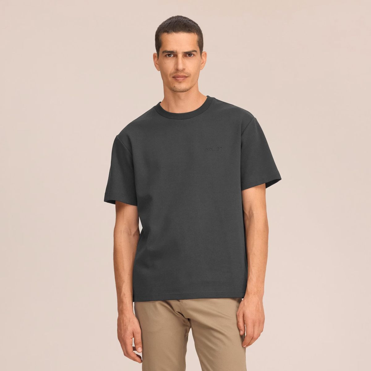 NN.07 Nat Logo T-shirt Antracit