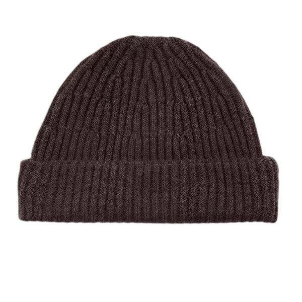 NN.07 Ribstrikket hue brun