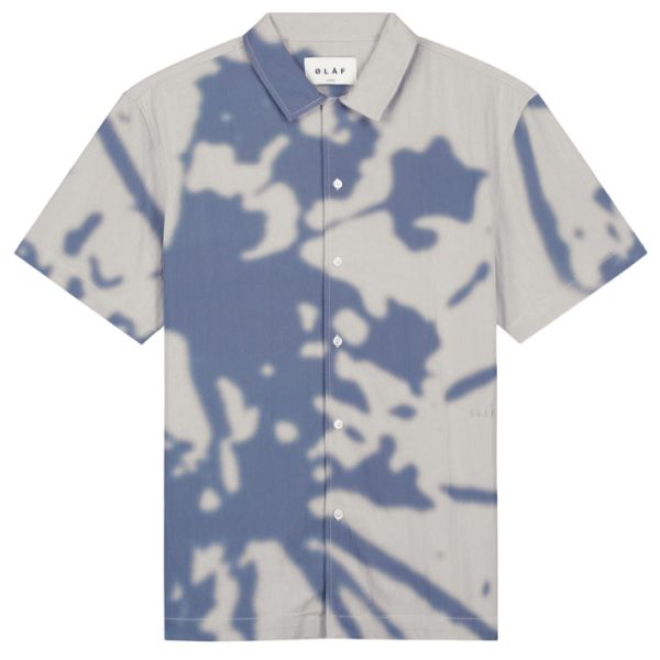 Olaf Abstract Dandelion Overhemd Off White/Blauw