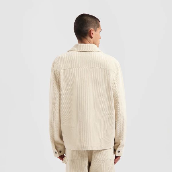 Olaf Corduroy Overshirt Off White
