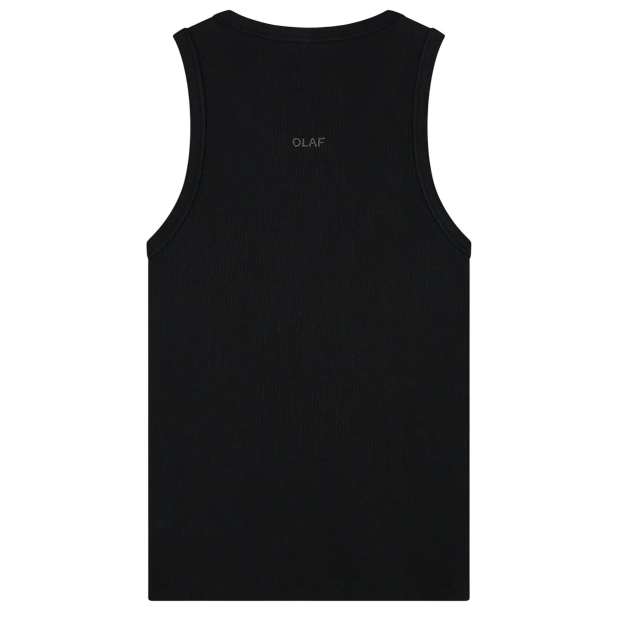 Olaf Essential Rib Tank Top Zwart