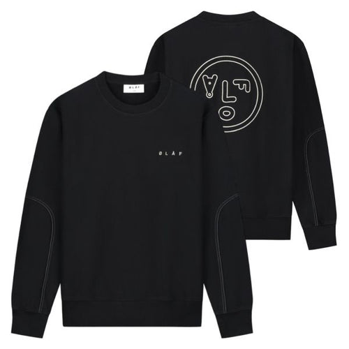 Olaf Face Sweater Zwart