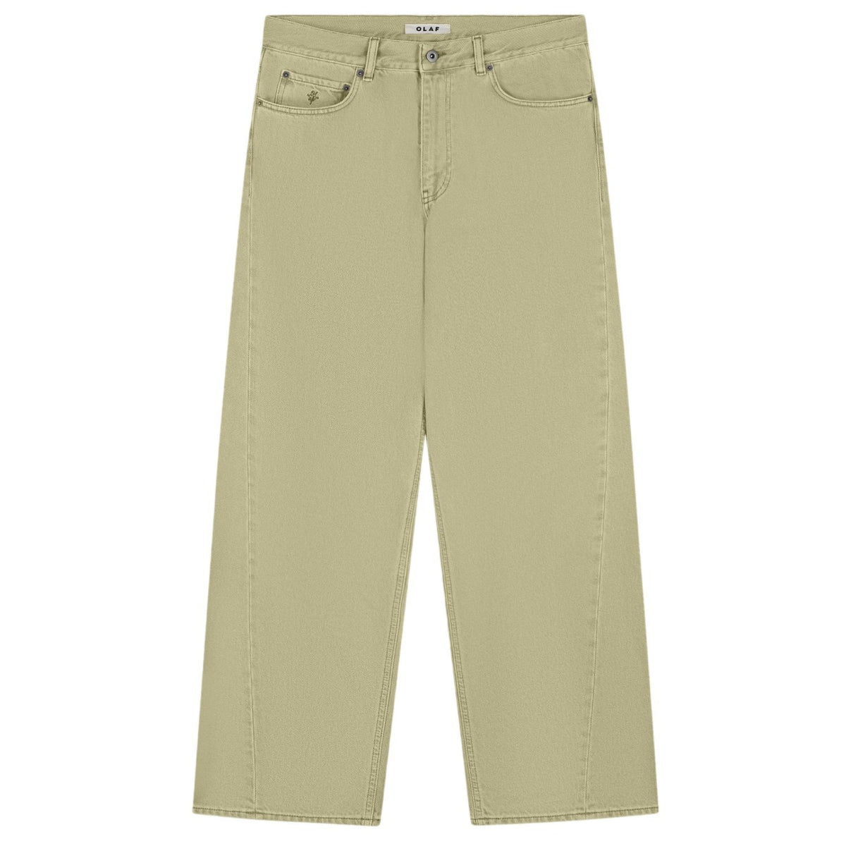 Olaf Relaxed Jeans Licht Groen