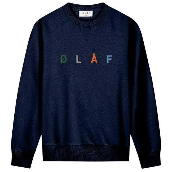 Olaf Sans Embro Sweater Navy