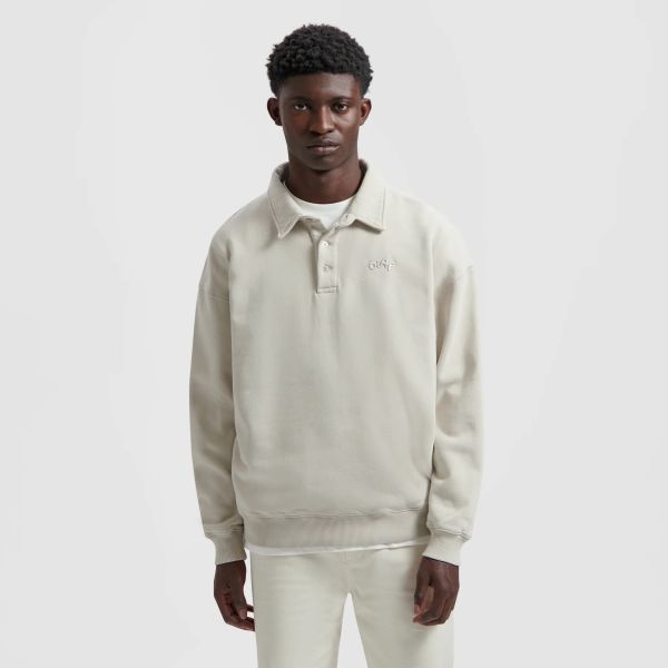 Olaf Signature Longsleeve Polo Off White