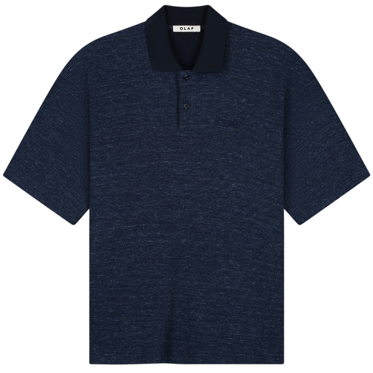 Olaf Signature Texture Polo Navy